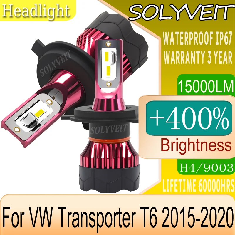 

waterproof IP67 Night Safety Tool-Less Setup Safe Journeys LED HEADLIGHT For VW Transporter T6 2015 2016 2017 2018 2019 2020