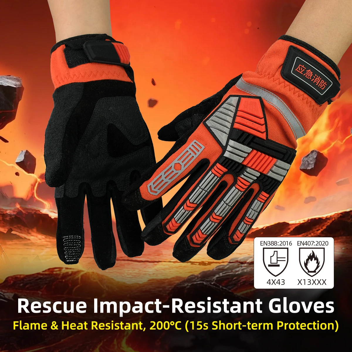 XYEHS 1 par de guantes de resc - Work Glove Impact reseña y precio