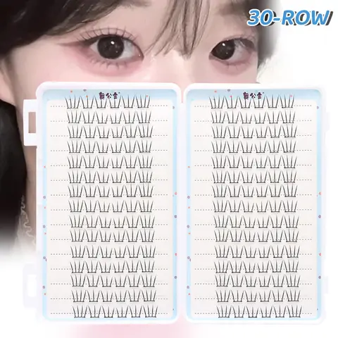 No Glue Eyelashes Individual cluster lash extenstion bundle Natural Look Daily fake eyelash cosplay Makeup supplies Professional