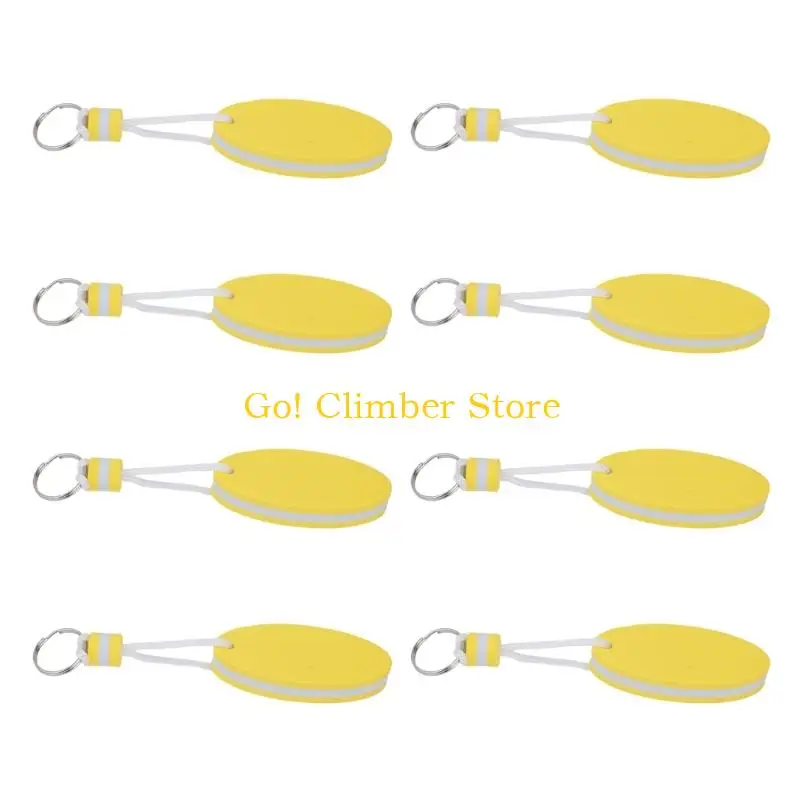 Q84C Floating Foam Keychain with Split Rings and Cord Link for Carry Bags and Gear