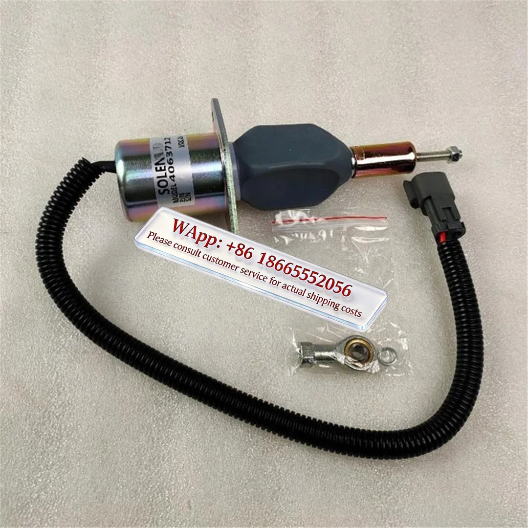 PC360 excavator accessories, flameout sole noid valve PC360-7 engine oil stop sole noid valve 4063712