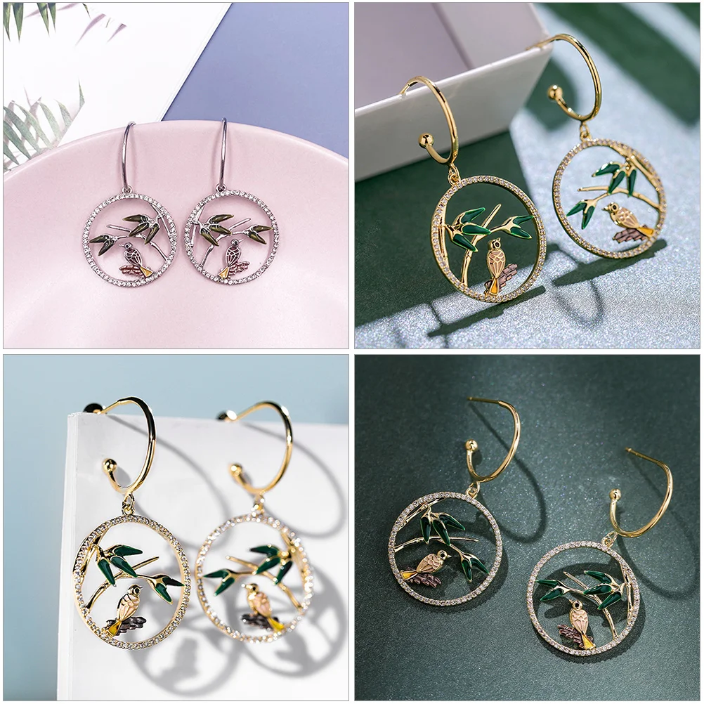 

Earrings for Retro Dangle Colorful Design Bright Great Gifts Girls Women Party Performance Popular Accessories