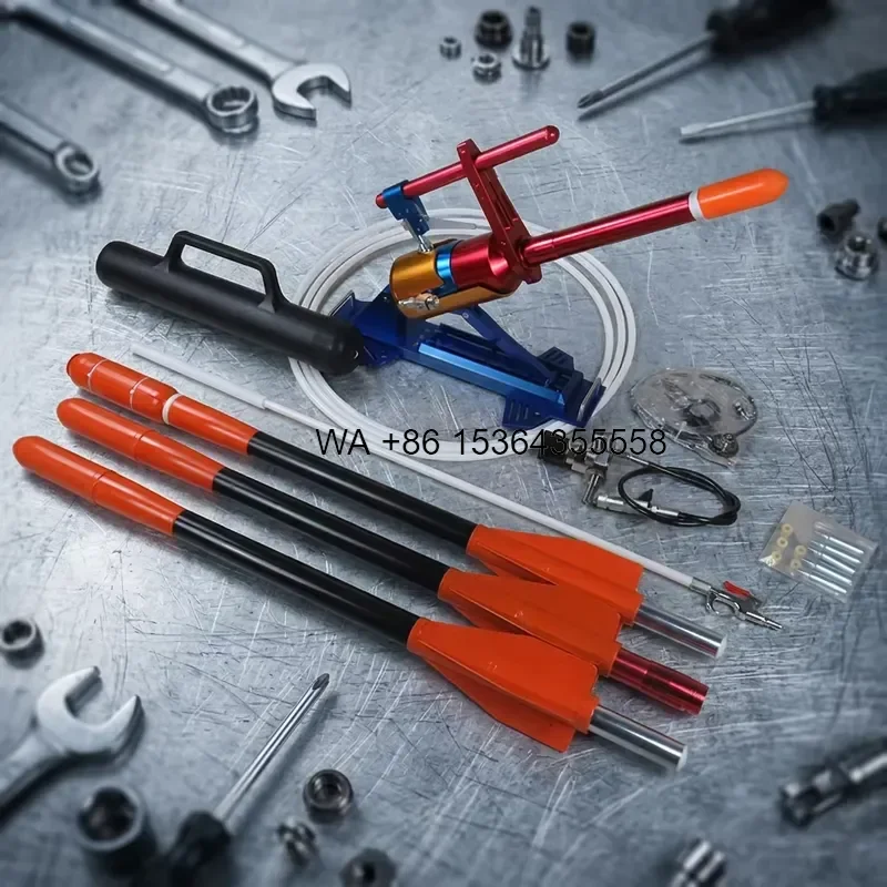 Wmwmnu for Rescue Line Thrower Life Buoy Customizable Long Distance Pneumatic Rope Launcher 8.5 MPa Pressure 7.5kg 1.8kg