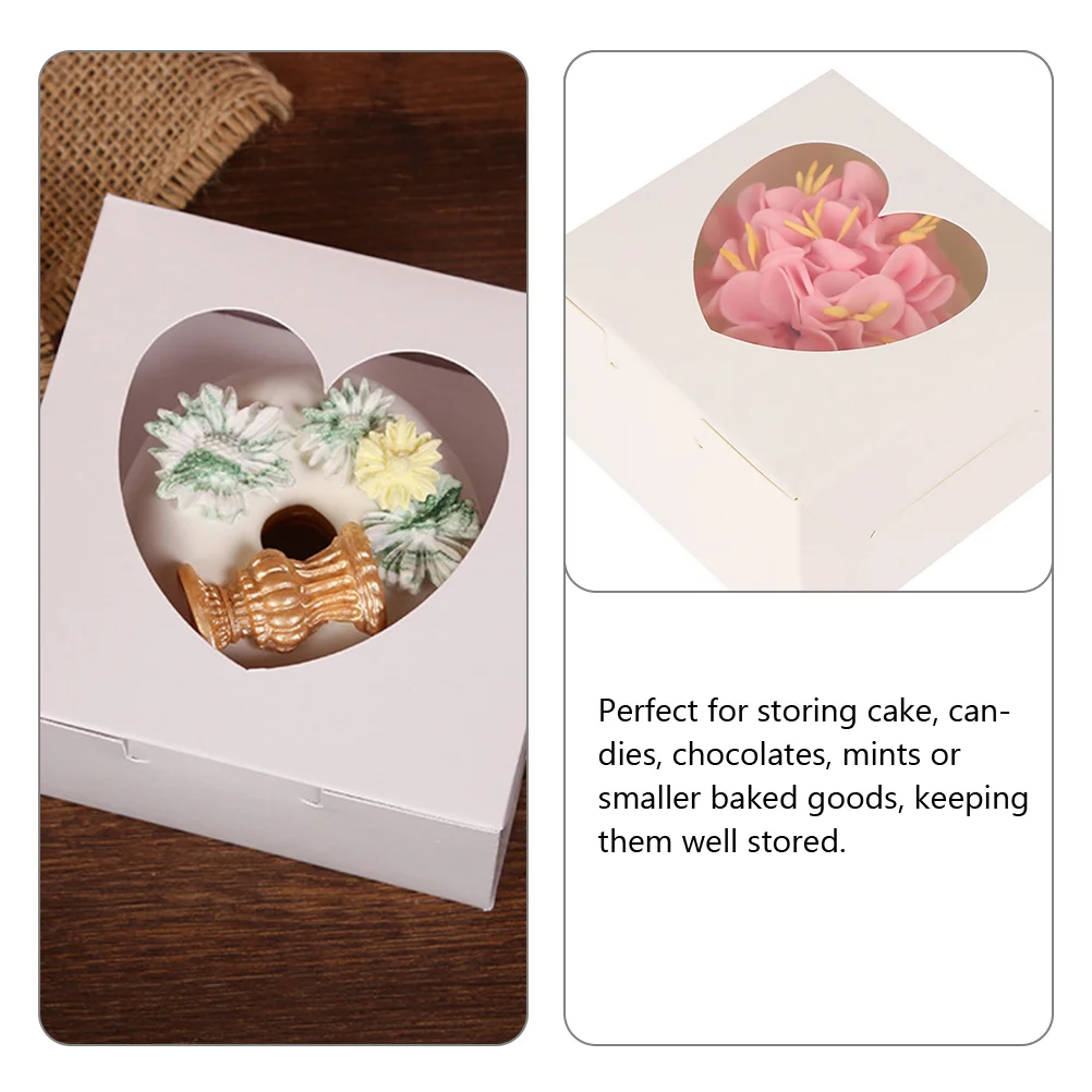 

15 Pcs Cupcake Boxes Small for Gifts Disposable Chocolate Packaging White Bulk Decorative