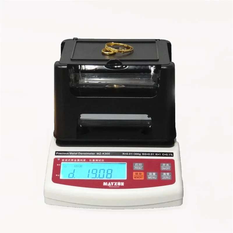 MZ-K1200 Gold Testing Machine / 1.2 kg Gold Density Tester / Wide Range Gold Densimeter