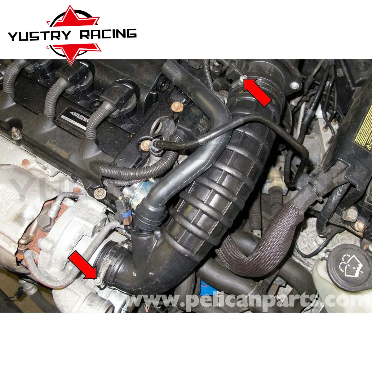 Fit 2007-2010 Mini Cooper S R56 1.6L Turbo N14 Silicone Air Intake Boost Hose Kit 2008 2009