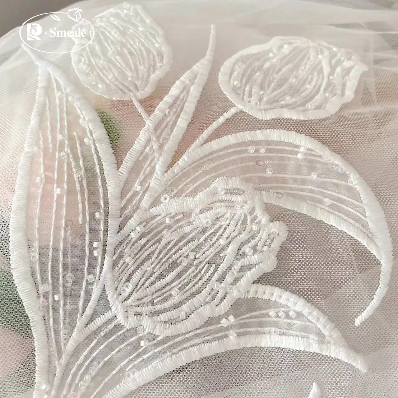 Luxury Beaded Sequin Wedding Dress, Advanced Custom-Made Sewing, Gauze Bridal Lace Fabric, Most Beautiful Tulle, RS24465, New