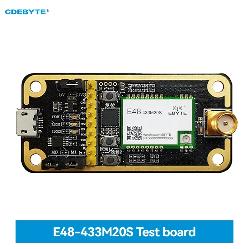 CMT2310A 433Mz Wireless Module Test Board CDEBYTE E48-433MBL-01 SPI Low Power Consumption 3.5KM 20dBm IPEX/Stamp Hole USB