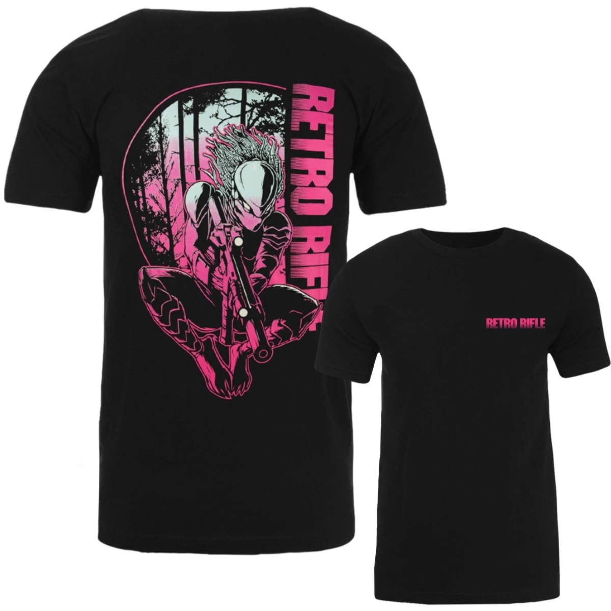 Retro Rifle - Men's T-Shirt - Get To The Chopper Tee Graphic Printing High-end Luxury Unisex Style Both of Men and Women