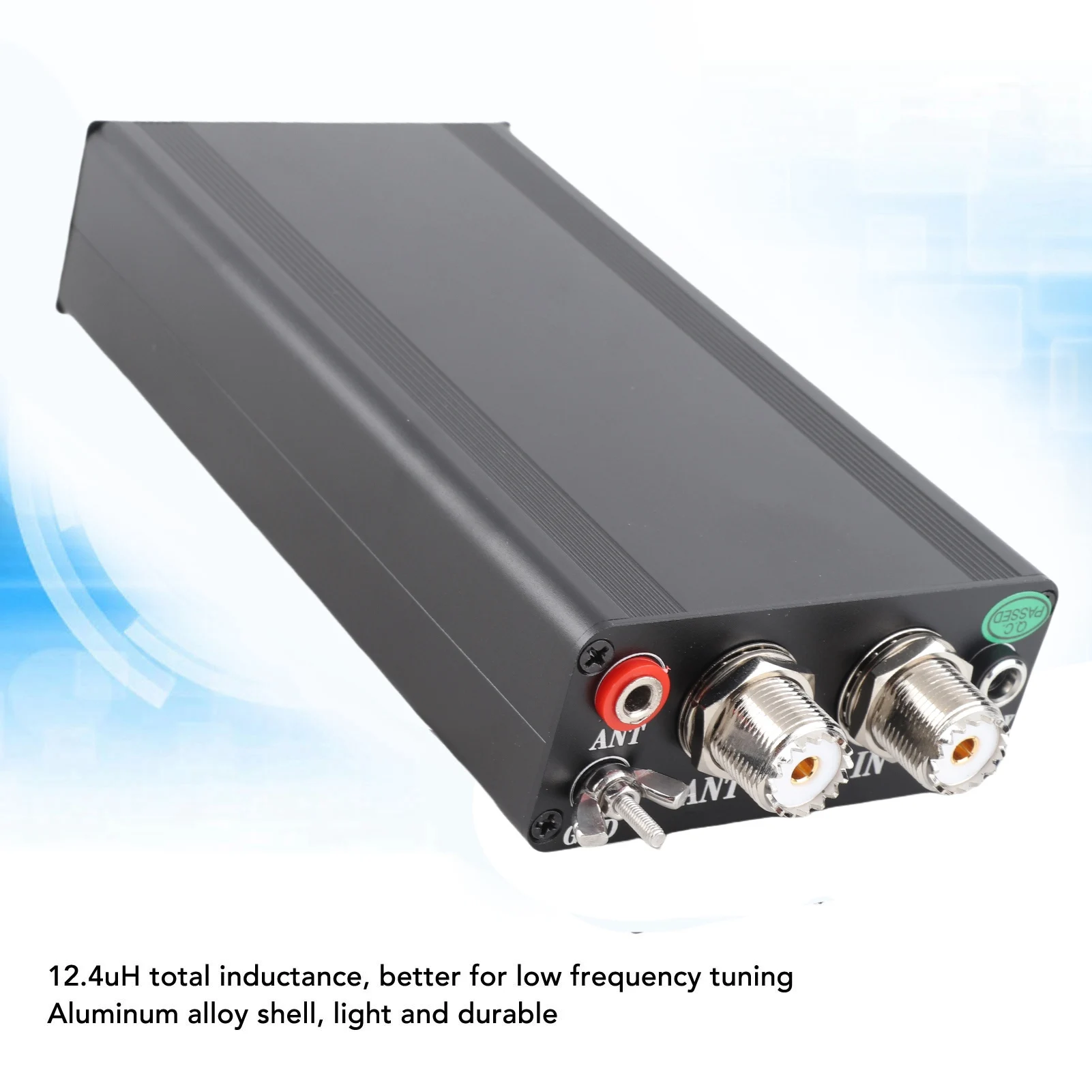 

1.8-50MHz Antenna Tuner 1.8‑50MHz 200W Shortwave Automatic Antenna Tuner 10‑15VDC Organic Light Emitting Diode Display