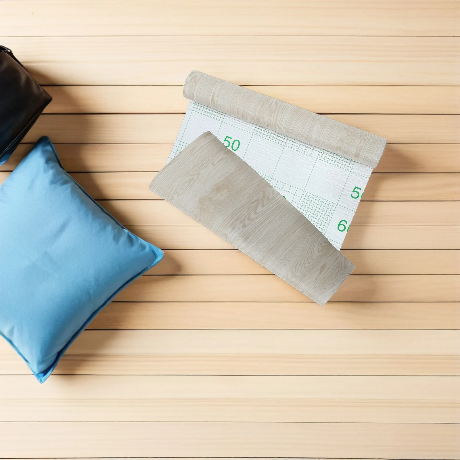 

1 Roll 300X40Cm Self Adhesive Floor Tiles Waterproof Pvc Peel Stick Flooring For Kitchen Bathroom Living Room Floor Sticker