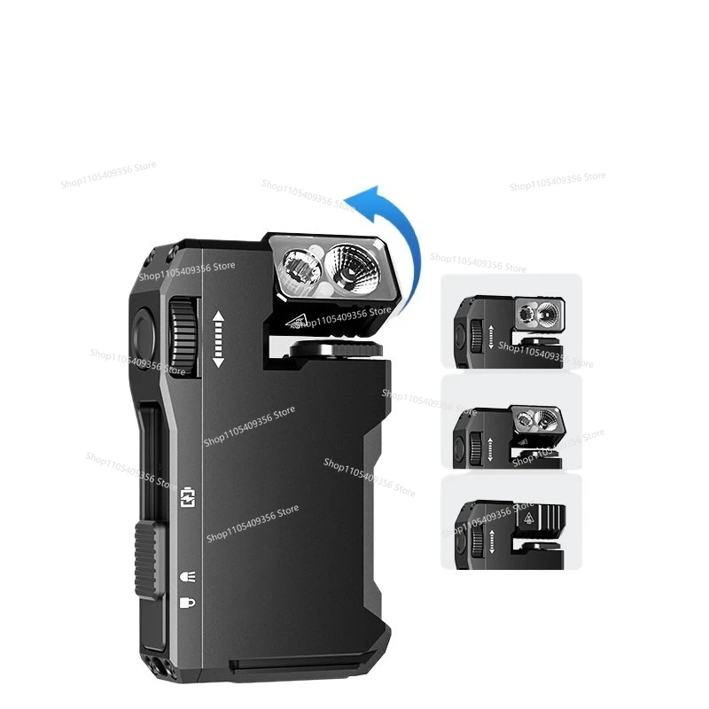 For G5 Portable Light Magnetic Suction EDC Strong Light Flashlight RGB Red and Blue Flash Mountaineering Headlight Outdoor