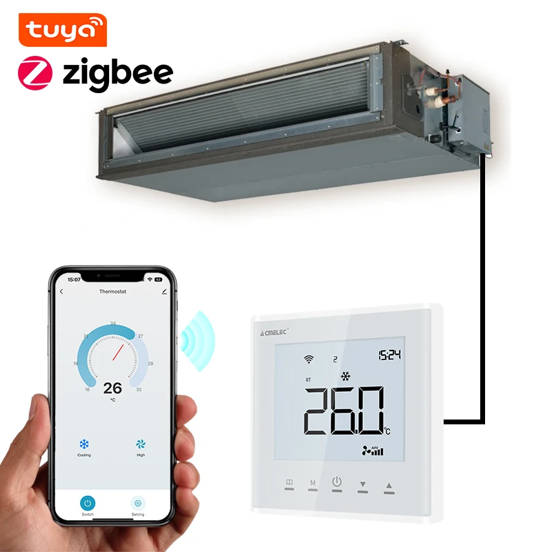 Tuya Wifi  VRF Air Conditioner Thermostat Wireless Smart Digital VRV Temperature Controller