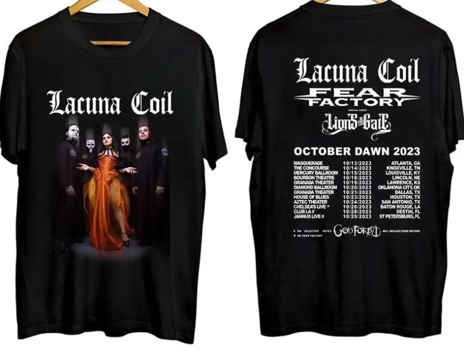 Lacuna Coil 2023 Dawnn UUS Tour tshirt