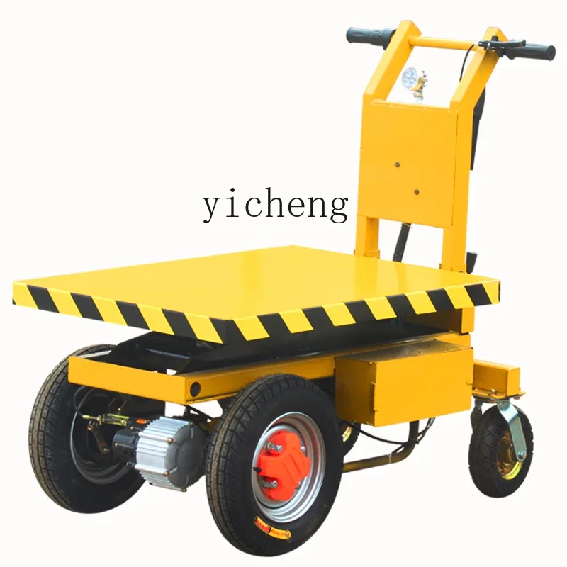 

Zz electric flatbed truck hand push hydraulic lifting platform handling lifting unloading lifting truck