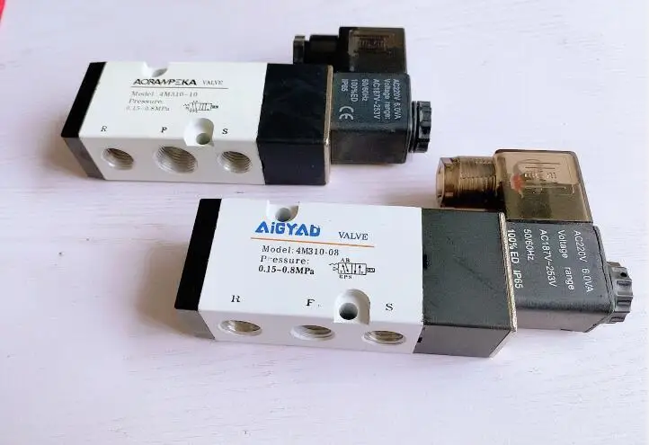 Solenoid Valves 4M310-08 4M310-10 Position 5 Port 1/4