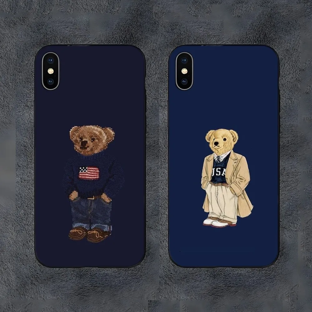 B-Baron F-Filou Bear Fashion Phone Case For Samsung S24,S21,S22,S23,S30,Ultra,S20,S30,Plus,S21 Fe,10,9,5G Silicone Cover