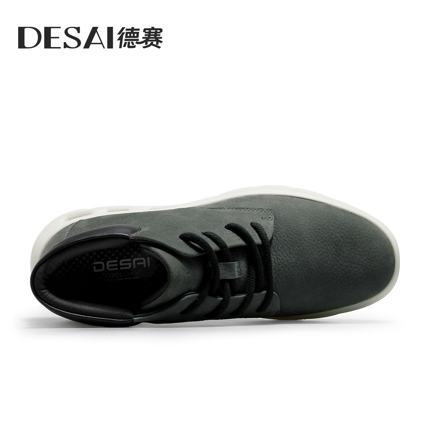 Desai winter ultra-light high-top shoes men's casual cargo boots men's leather men's boots Air cushion memory technology