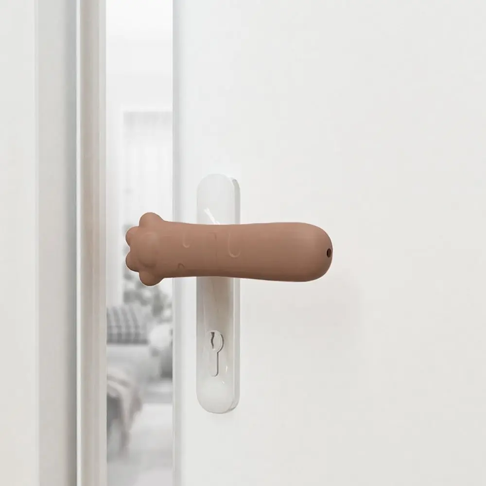 Multifunction Silicone Door Handle Cover Cat Claw Anti-Static Protective Pad Anti-Collision Door Knob Cover Home