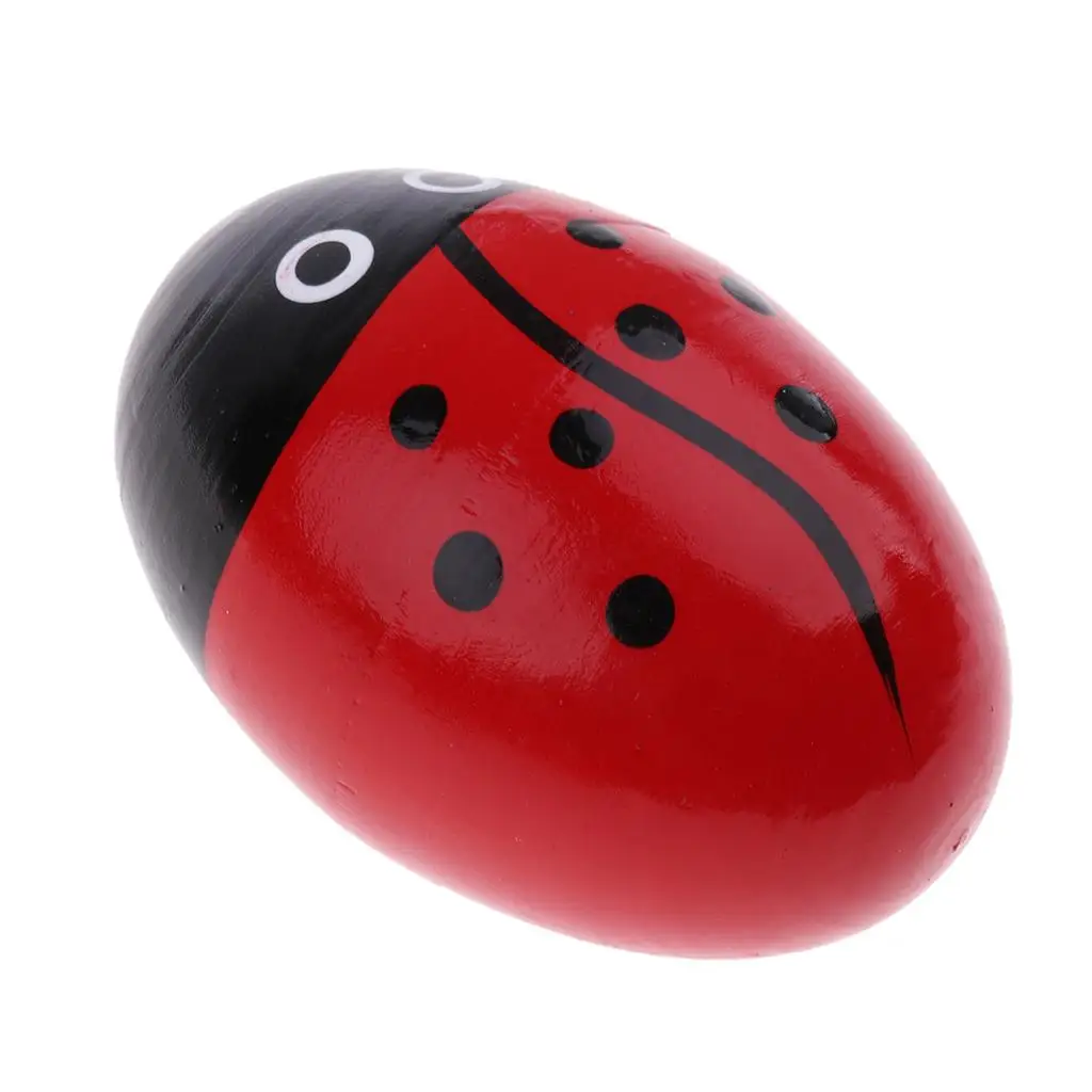Maracas de Huevo Ecológicas, Instrumento Musical de Madera para Bebés, para Aulas Infantiles