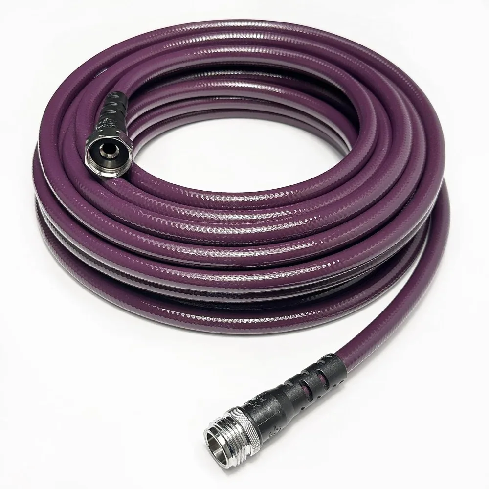 Water Right Polyurethane Garden Hose 50 ft, Non-Toxic 7/16 in ID, Eggplant