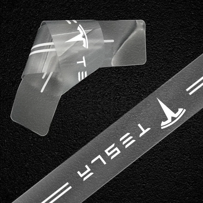 1Pcs Transparent Car Trunk Badge Protective 3D Sticker For Tesla Model 3 Model X S TM3 TMX TMS 2016-2020 Decals Car Accessories