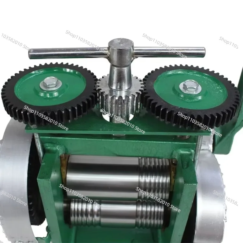 Hand Operated Mini Jewelry Rolling Mill 0-5mm Adjustable Opening for Gold Metal Processing