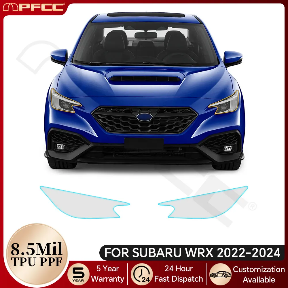 

Для Subaru WRX 2022 2023 2024, автомобильные фары заднего вида, защитная пленка для краски из ТПУ, предварительно вырезанный PPF прозрачный бюстгальтер, невидимый комплект против царапин