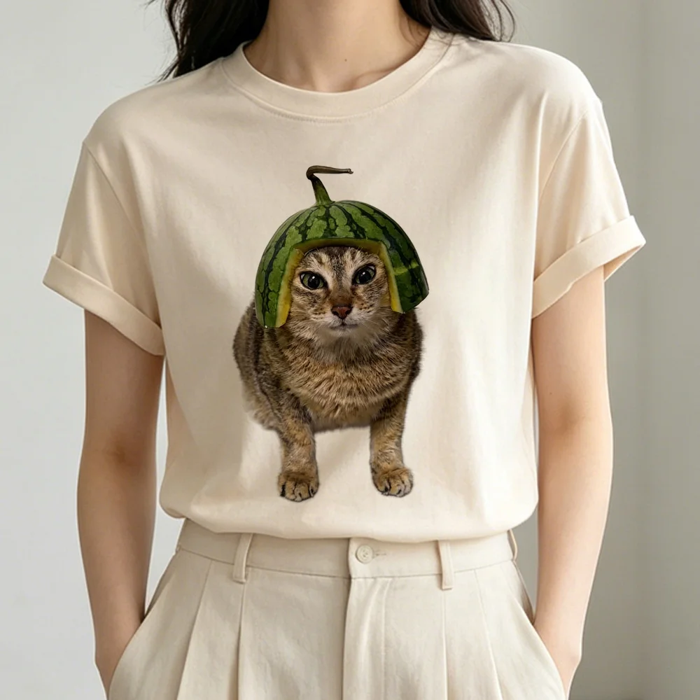 Meimei Cat t shirt girl japan anime Retro cutecore manga t-shirt japan graphic Psychedelic
