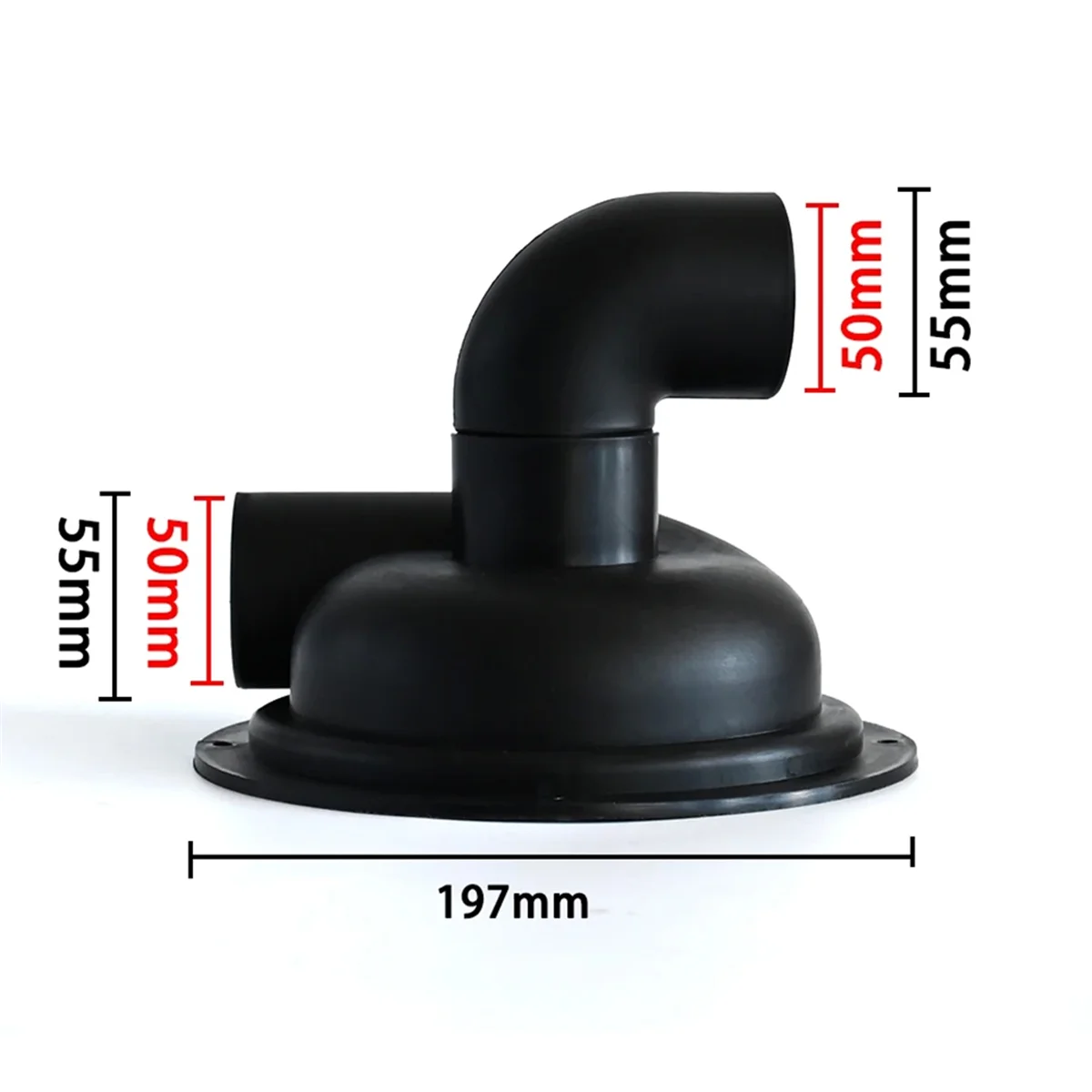 Couvercle Imagone pour Aspirateur, Collecteur de Poussière, Filtre, Mathiateur de Poussière, (Couvercle Noir-Pas de Coude)