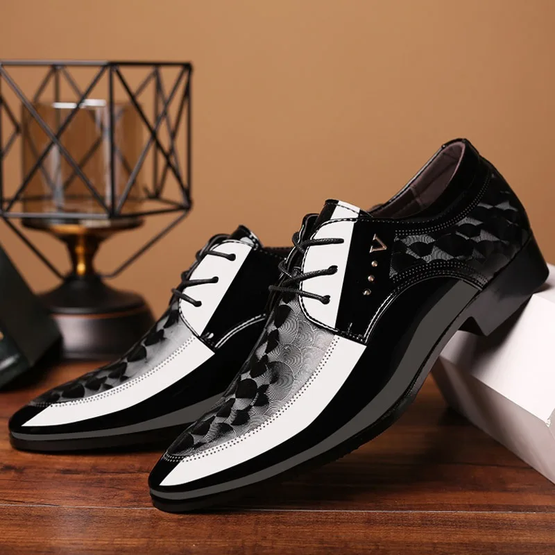 man wedding shoes formal dress shoes for man luxury designer patent leather suit official classic shoes man chaussures oxford