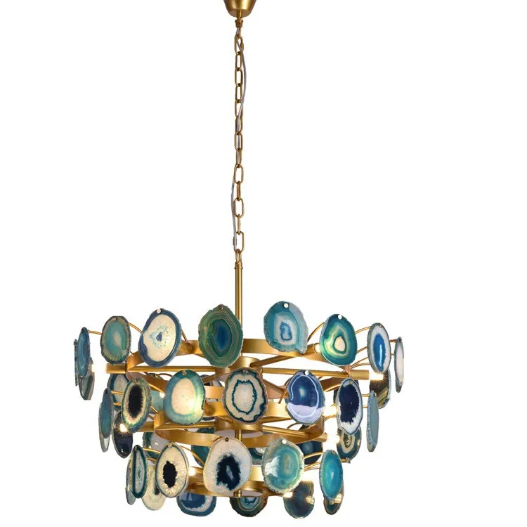 

Nordic living room chandelier, personalized creative villa living room stairs dining room light