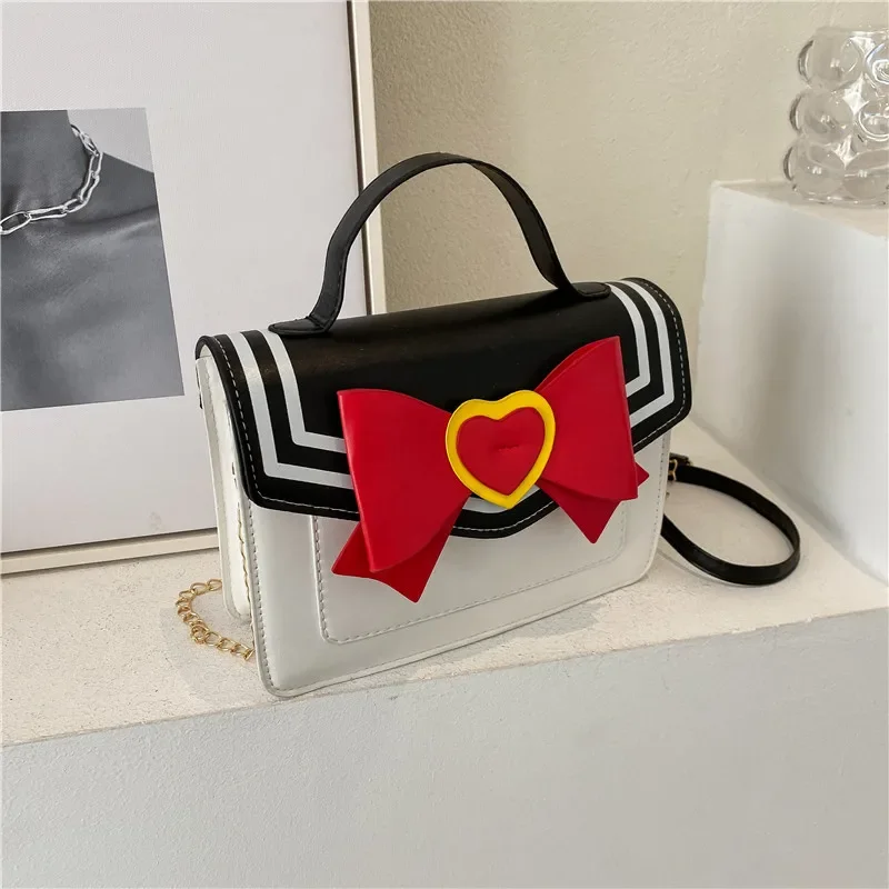 NEW Anime Sailor Moon Luna Ladies Handbag Cat Shape Chain Women Shoulder Bag Cosplay PU Leather Bag Girls Women Tote Bag