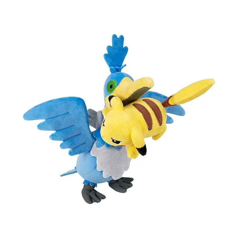 Pokémon Splish Splash Series Cramorant & Pikachu Merchandise - Plush Keychain, Badge & Tape Measure