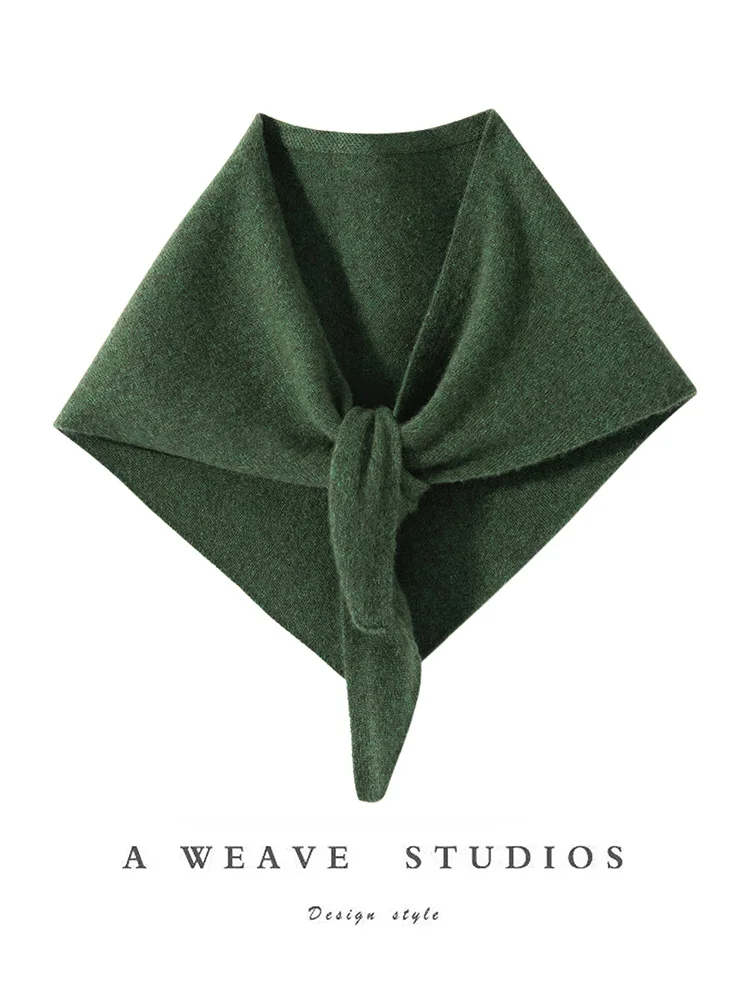 ADDONEE, bufanda Triangular para mujer, 100% de punto de Cachemira, bufanda de estilo Simple para primavera y otoño, bufanda de Cachemira suave y cómoda de alta calidad