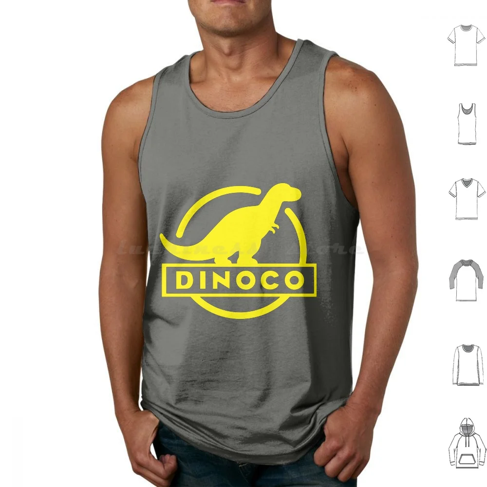 

Dinoco Tank Tops Print Cotton Cars Pixar Dinoco