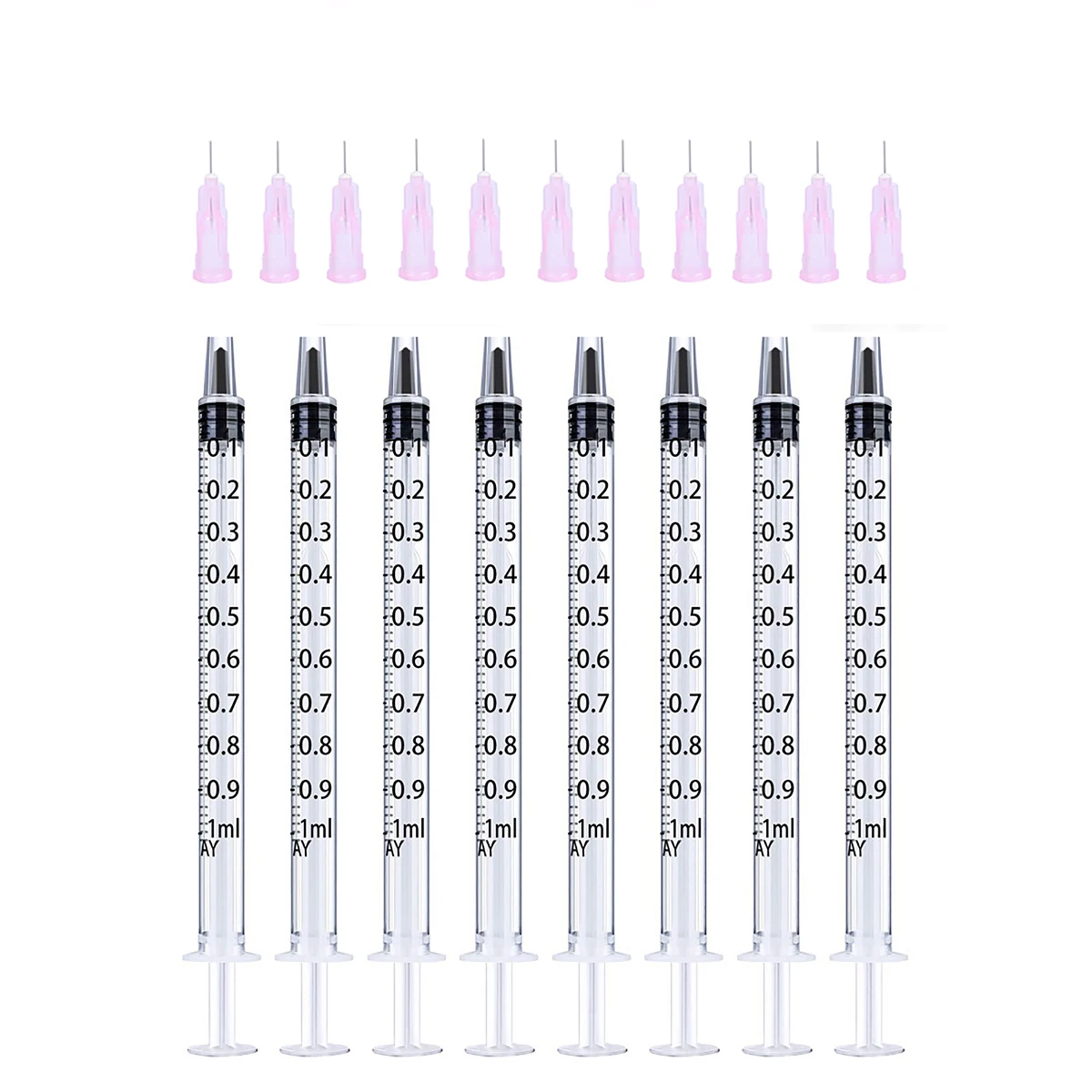 1ml 1cc Szórásos felhordás számára Béres watercolor  Szétosztás Fecskendő számára laboratóriumi pets + 30G 32G 33G 34G Szétosztás tűk