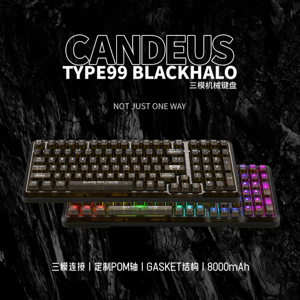 CANDEUS T99 Tri-mode Gasket Mechanical Keyboard Wireless Bluetooth 2.4G Customized Hot Swap Gaming Office Ergonomic Esports