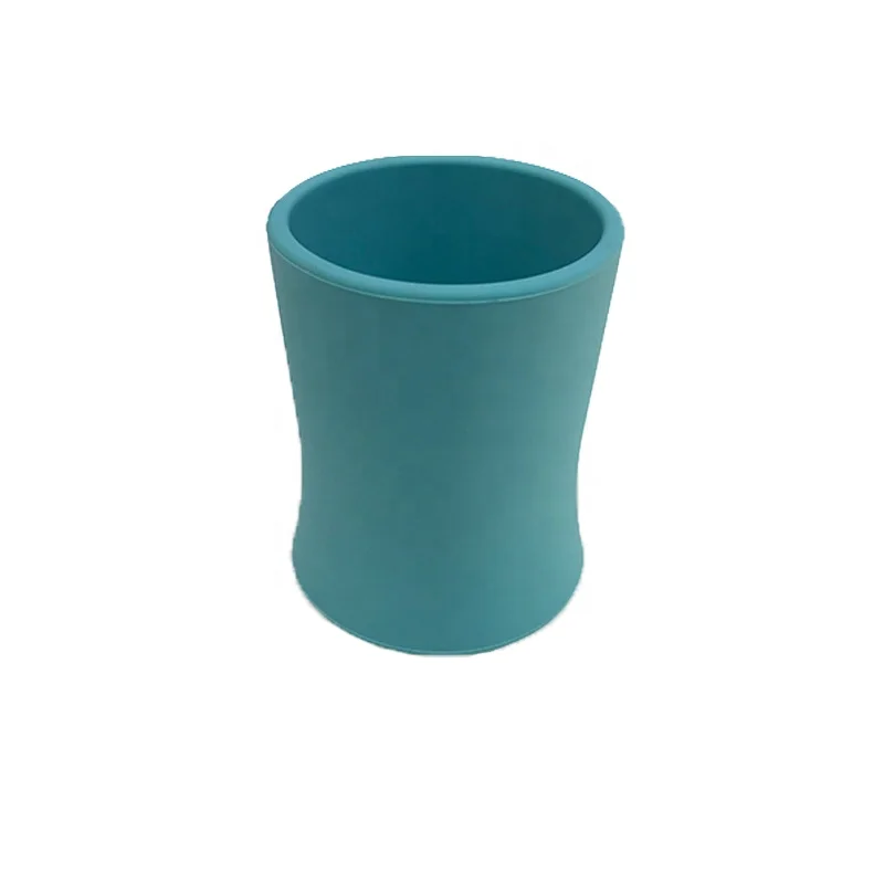 Copo de água de silicone comestível do bebê, não tóxico, fácil de limpar, ecológico, copos portáteis, design moderno, novo