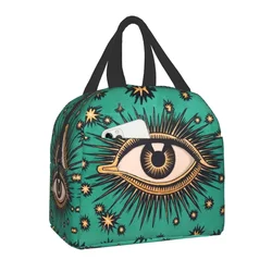 All see Eye Art scatole da pranzo portatili per uomo donna a tenuta stagna Evil Mystic Eyes Cooler borsa da pranzo isolata termicamente lavoro d'ufficio