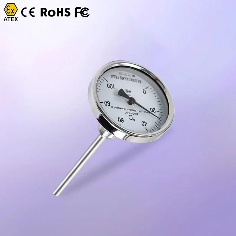 Bimetal Hvac Tempature Probe Bi Metal Dial Industrial Dial Pharmaceutical