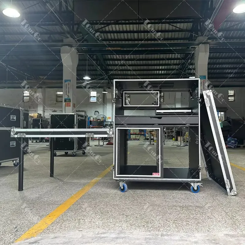 32-35 بوصة شاشة واحدة البث المباشر تسجيل استوديو محطة العمل الطيران الطريق حالة صغيرة AV البث الحالات