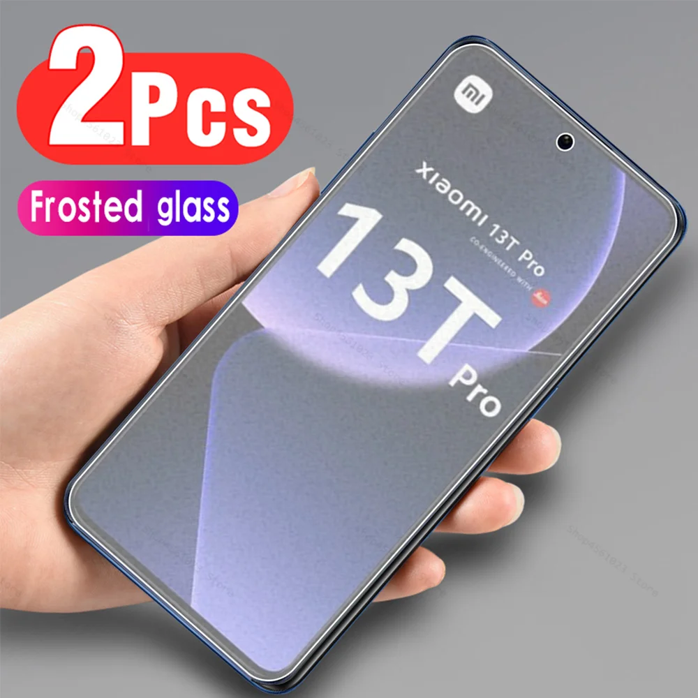 2Pcs For Xiaomi 13T Pro Matte Tempered Glass Case Xiaomi13T Xiaomi13TPro Mi 13TPro 13 t t13 Mi13T Mi13TPro Screen Protector Film