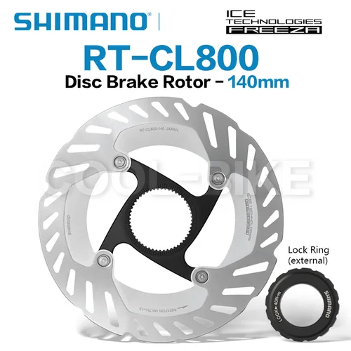 Imagen 2 del producto Shimano-disco de freno con tecnología de hielo RT CL800, disco de bloqueo central, Rotor para bicicletas de montaña y carretera, CL800, 140mm, 160mm