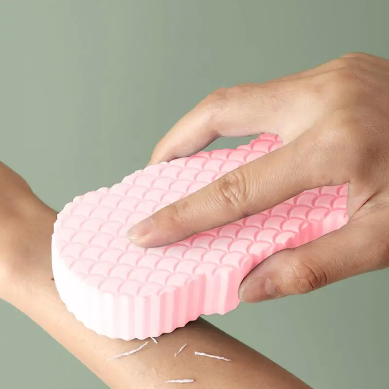 Painless Bath Sponge Brush Exfoliating Scrubber Magic Rub Mud Sponge For Adults Baby Kids Household Shower Scrub Cloth Bathing