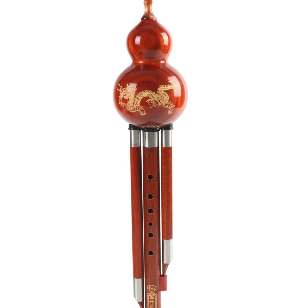 Professional Hulusi, C and Bb Tuned, Full Redwood, Traditional Chinese Instrument, Easy to Learn, Folk Music, High Quality Sound