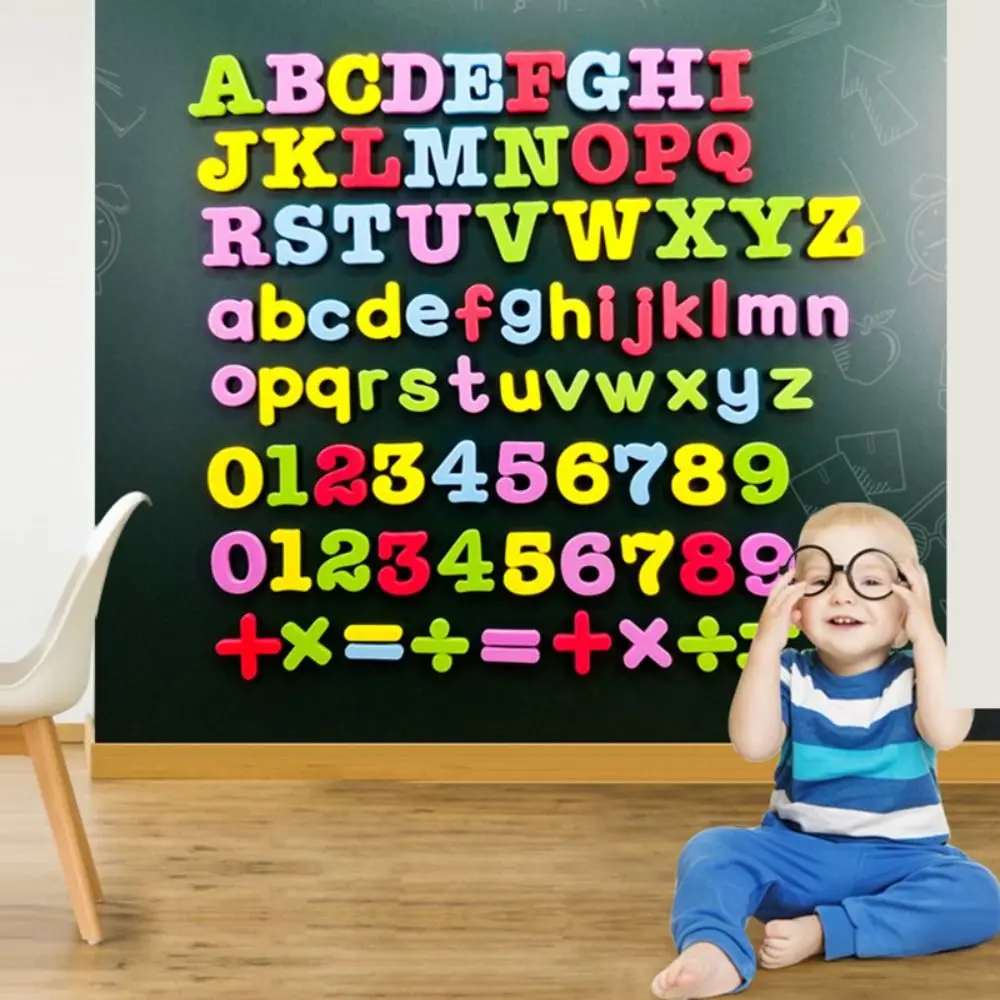 24pcs Magnetic Alphabet Letters EVA Magnetic Letter Sticker Soft Washable Magnetic Letter Refrigerator Sticker Letter EVA Foam