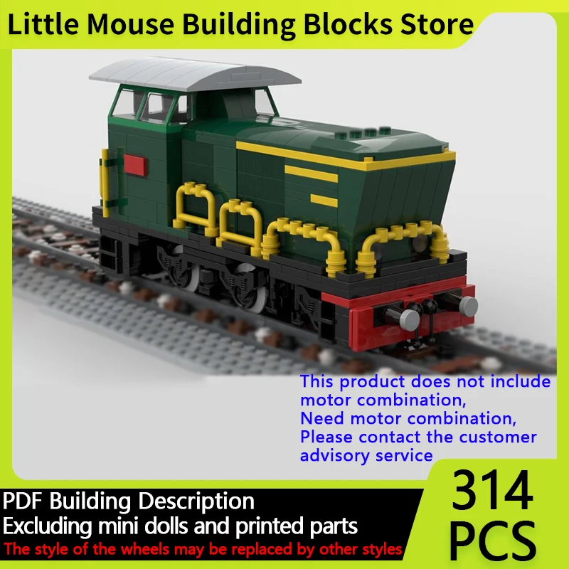 

Модель городского автомобиля MOC, строительные кирпичи, 8-широкий итальянский дизельный локомотив, модульная технология, подарки, праздник, сборка, детские игрушки, костюм