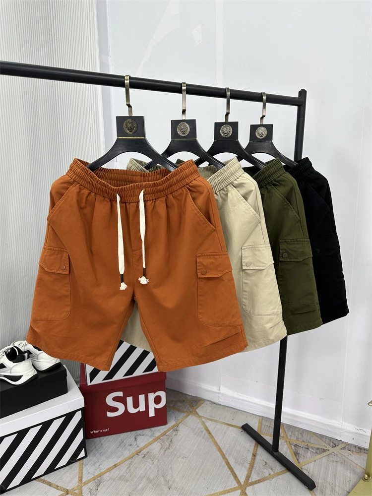 

Summer New Faion Men's Cotton orts Comfortable Breathable Moisture ng Loose Fit Urban Sle Knee High Work Pants