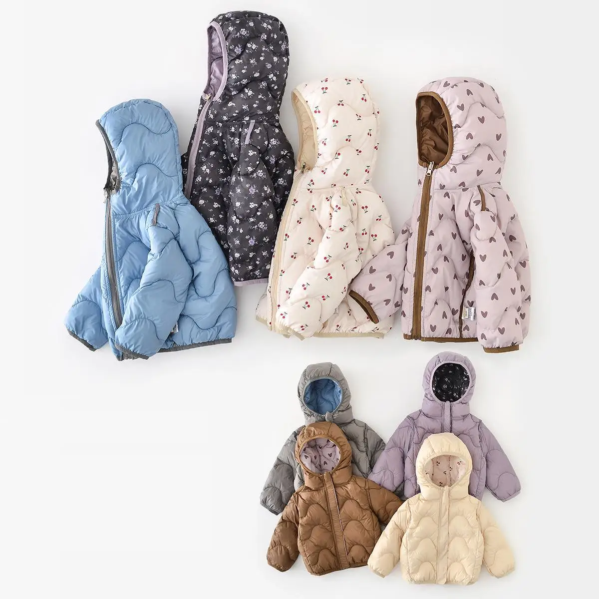 

2025 Winter New Baby Down Jacket Infant Boys Warm Hooded Coat Plus Velvet Thick Girls White Duck Down Jacket Toddler Clothes